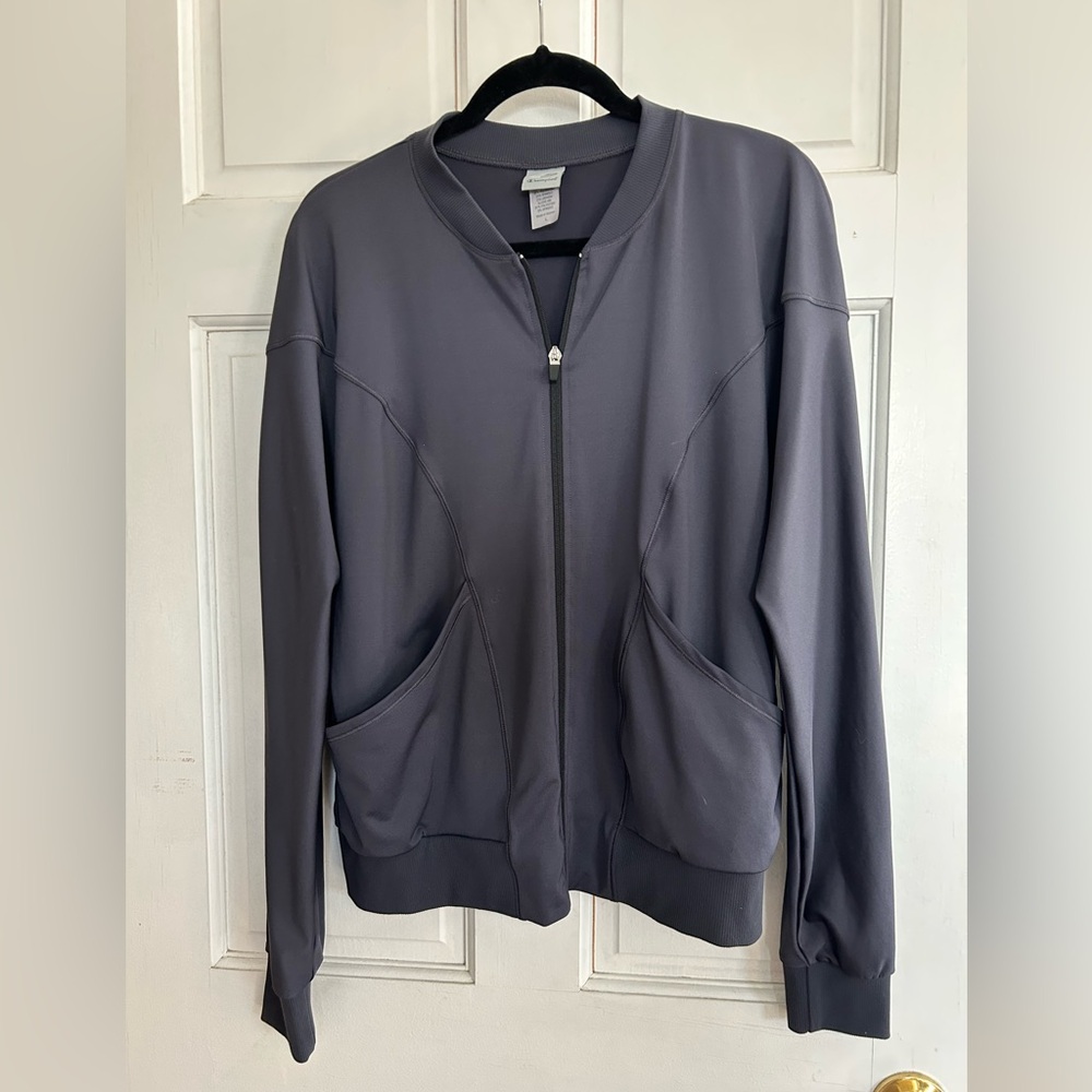 NWOT Champion Women's Charcoal Workout/Bomber Jacket. Size Large